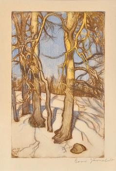 132. Eero Järnefelt, "WINTER TREES".