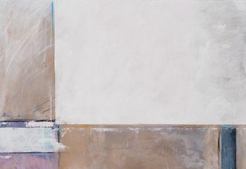 HANNU GEBHARD, mixed media and collage, signed and dated -85.