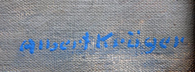 ALBERT KRÜGER, olja på duk, sign.