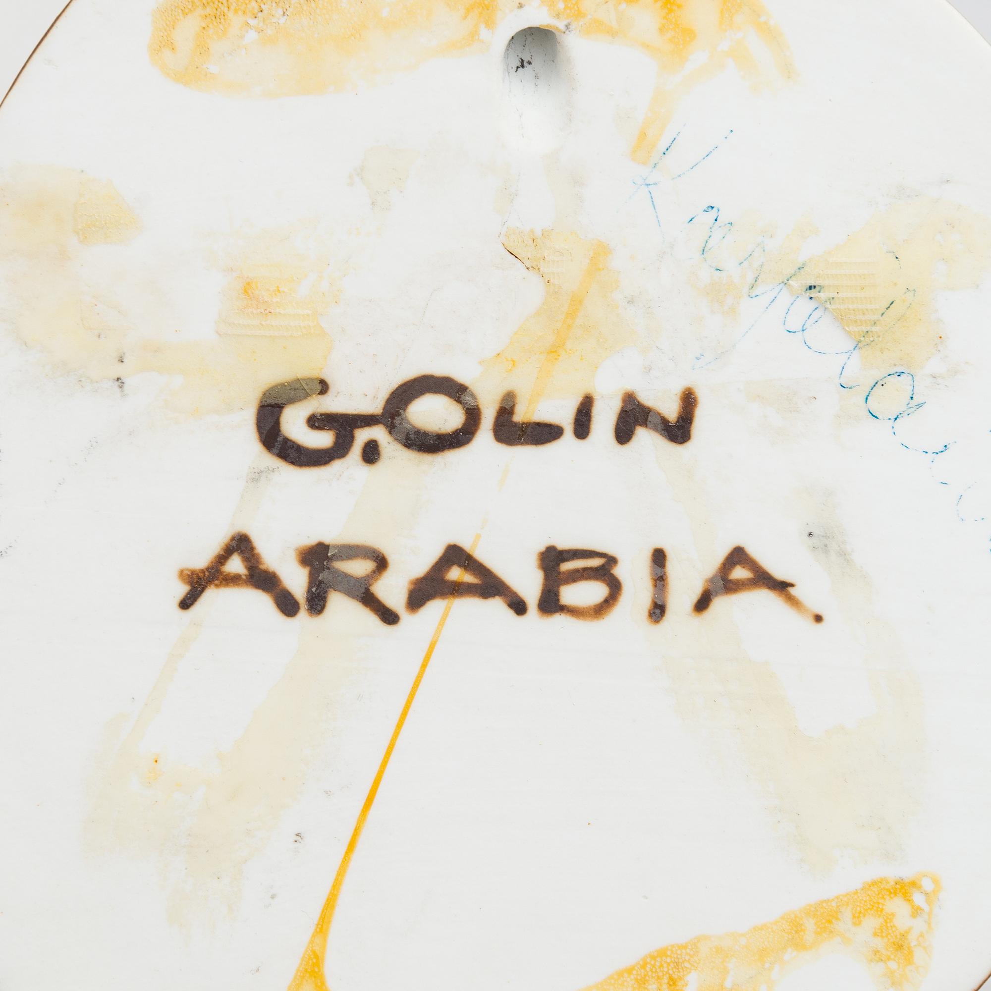 Gunvor Olin-Grönqvist, six ceramic wall decorations, all signed, for Arabia, Finland.