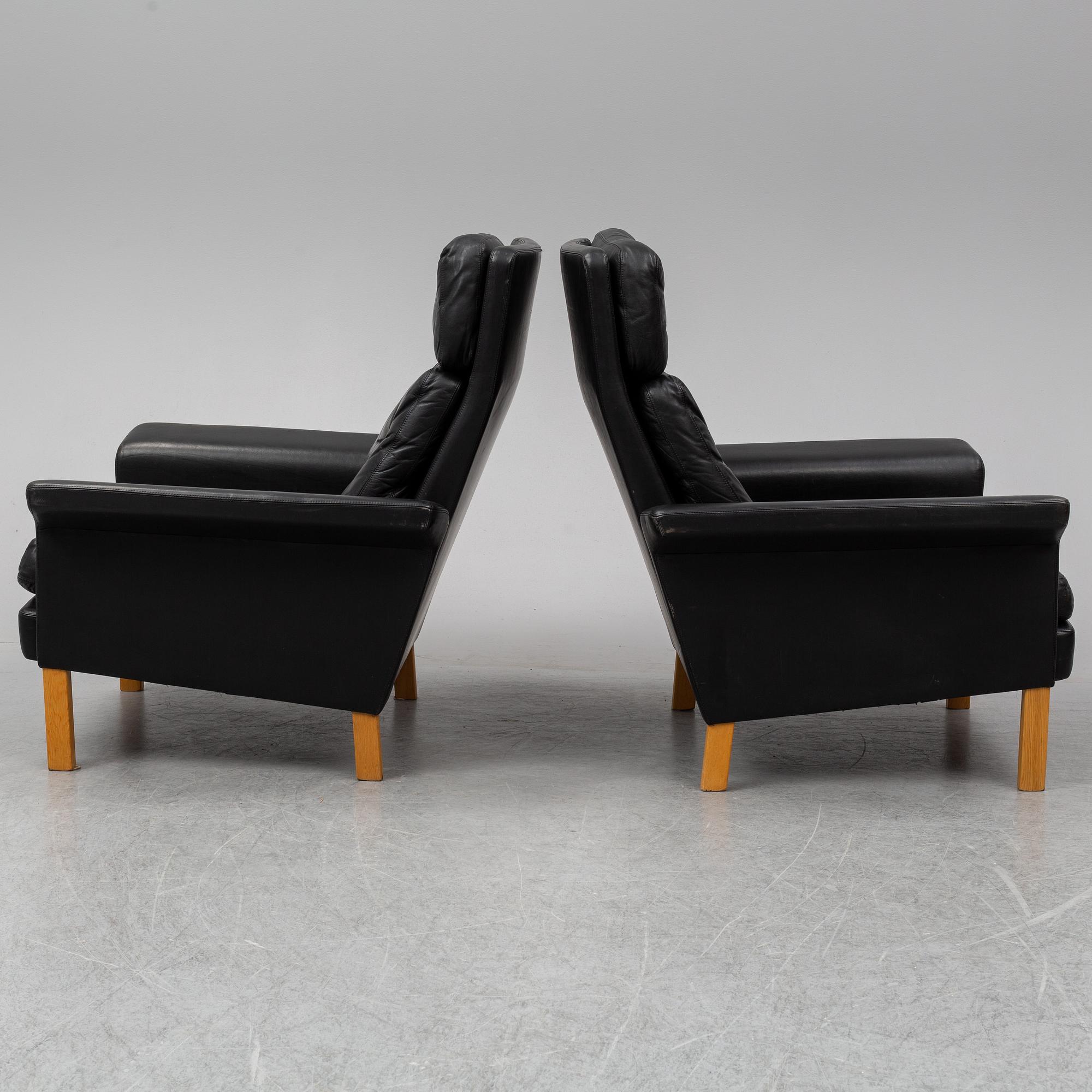 HANS OLSEN, fåtöljer, ett par, CS Möbler, Danmark, 1950/60-tal.