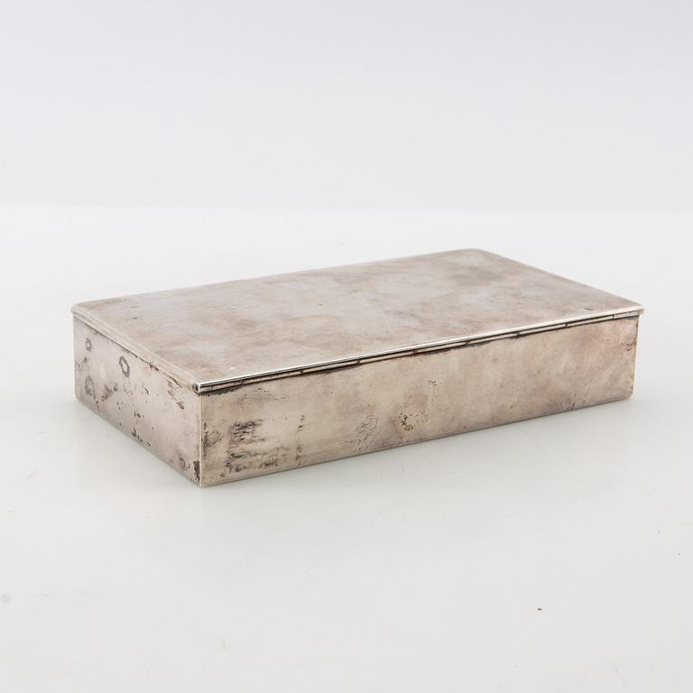 Box for Omega Constellation de luxe, silver, Fezler, Switzerland, 20th century.