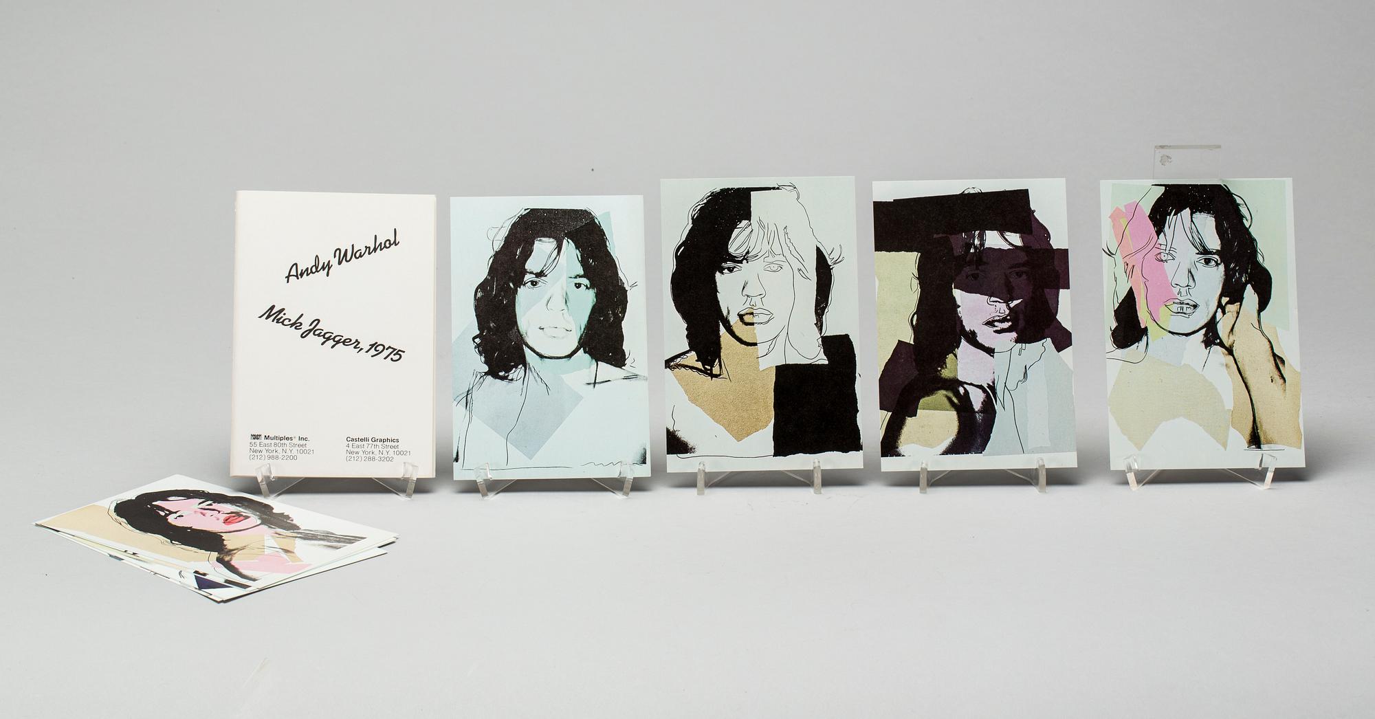 ANDY WARHOL, "Mick Jagger" Castelli Graphics, 1975.