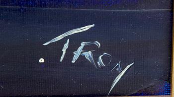 Jean-Claude Tron, olja på duk  signerad och daterad 98.