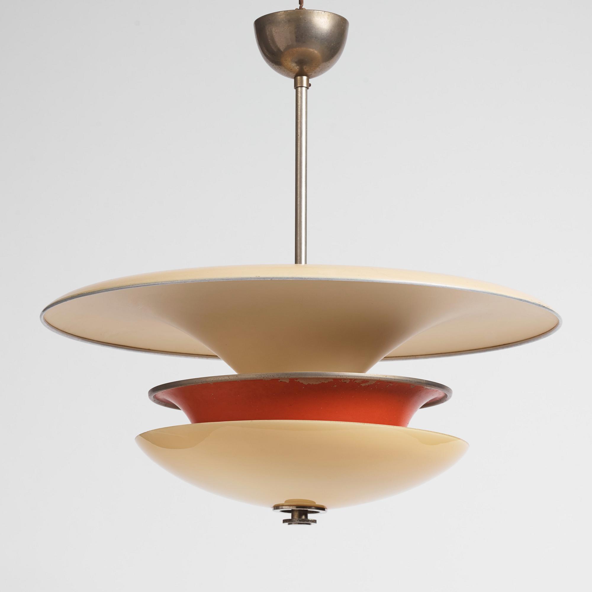 Erik Tidstrand, a ceiling lamp model "28903", Nordiska Kompaniet 1930s.