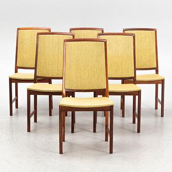 Chairs, 6 pieces, Skaraborg Furniture Industry, 1960s.