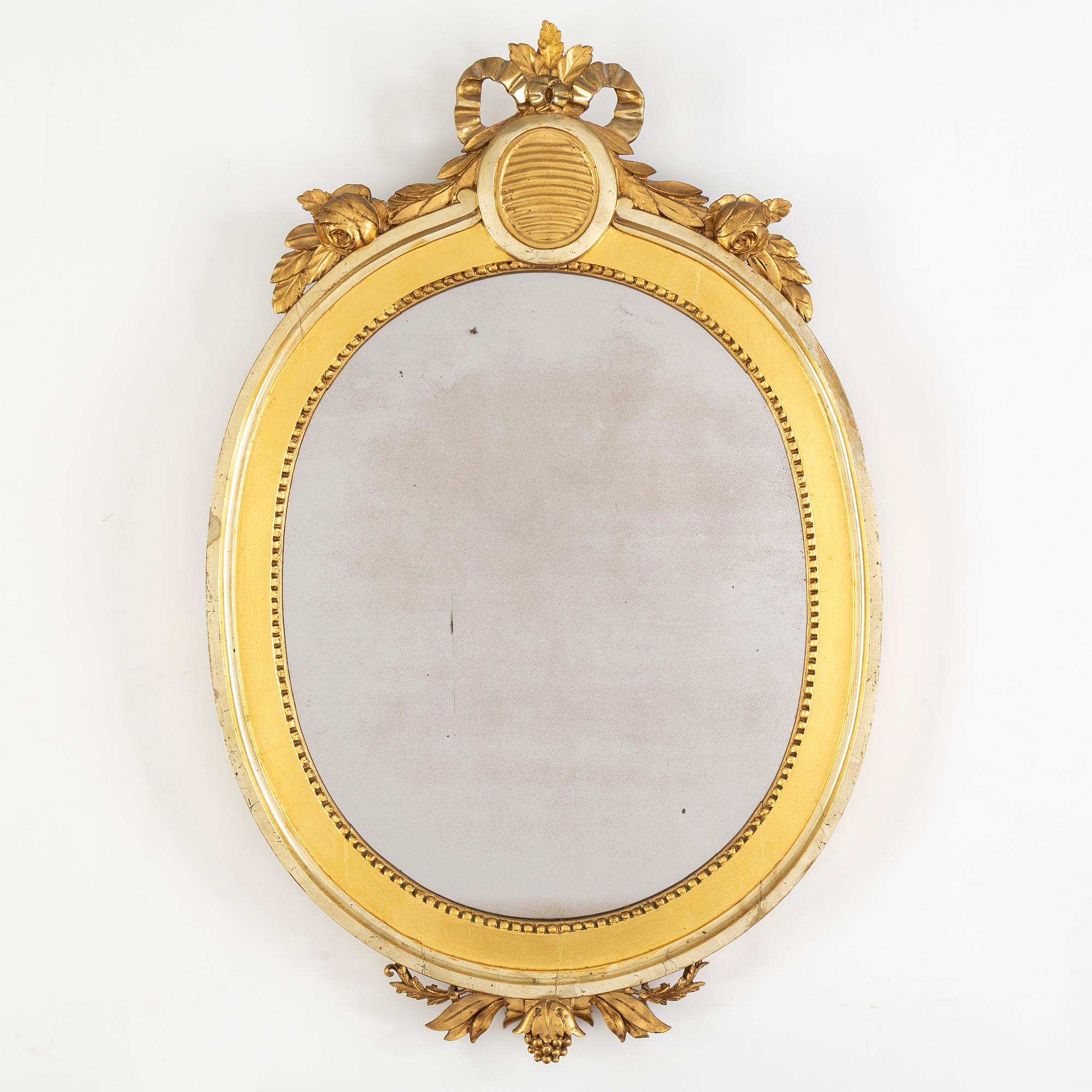 A Swedish Gustavian 18th century mirror/frame,