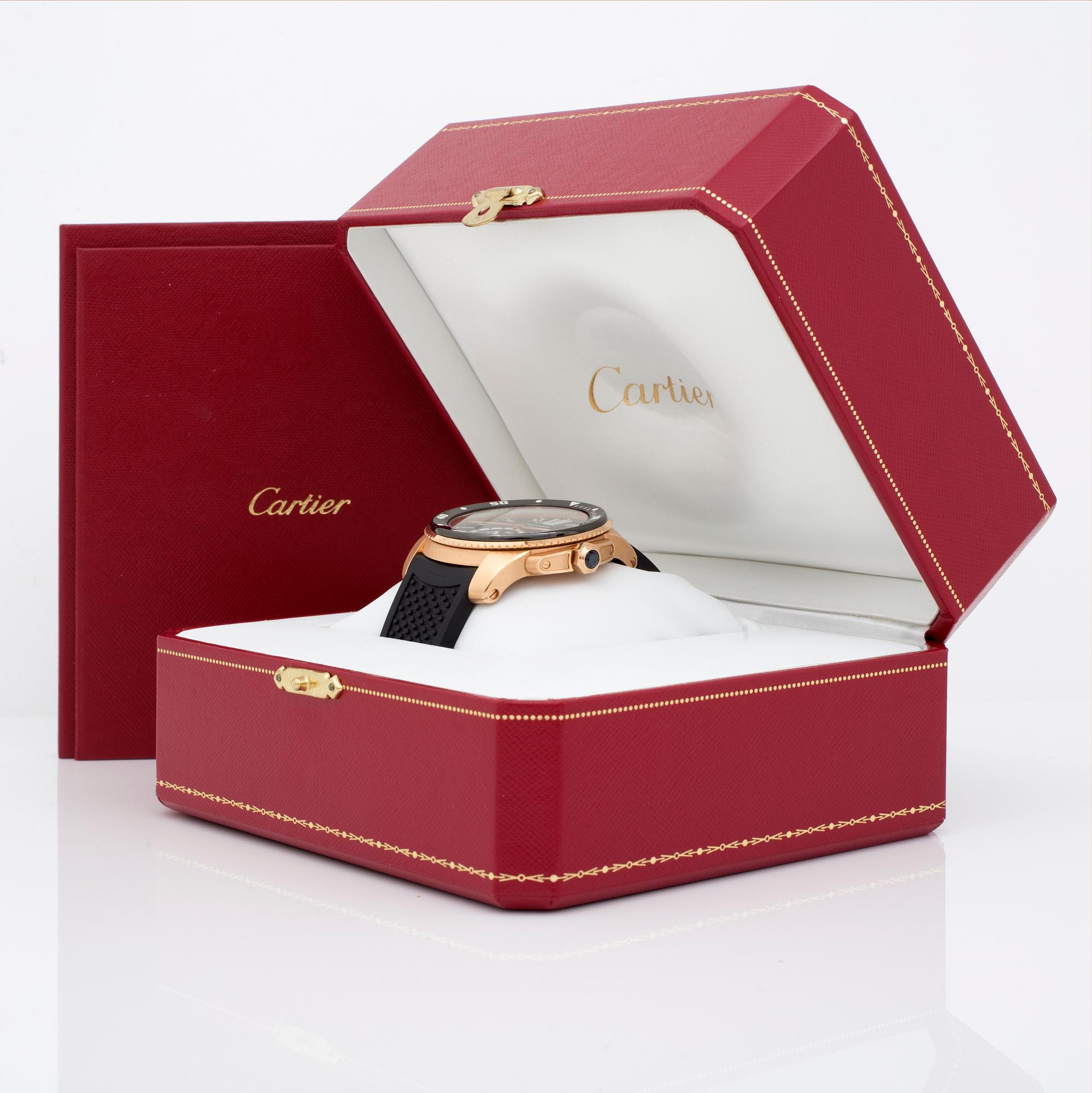 CARTIER, Calibre de Cartier Diver, (300m/1000ft), wristwatch, 42 mm,