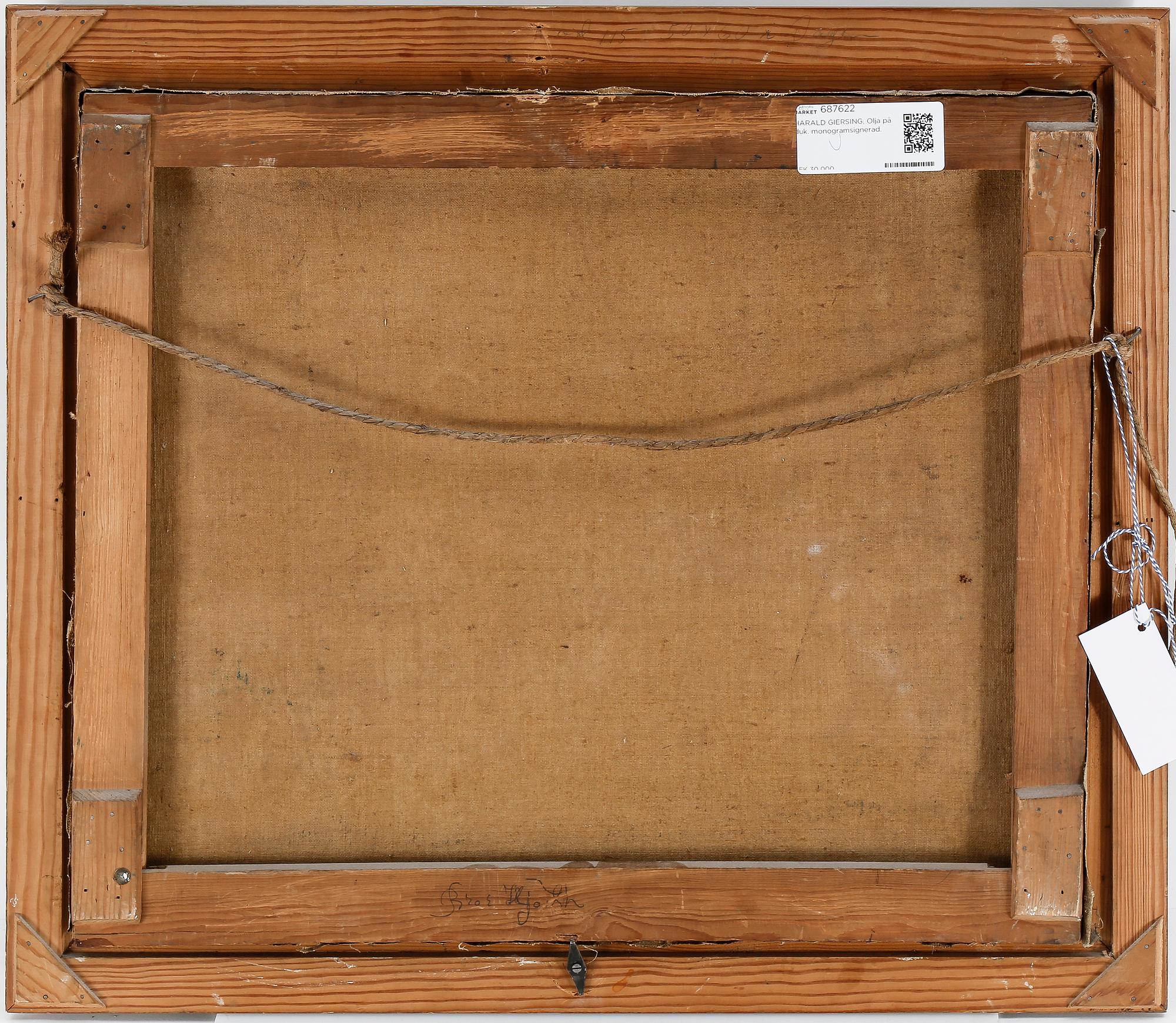 HARALD GIERSING, Olja på duk. monogramsignerad.