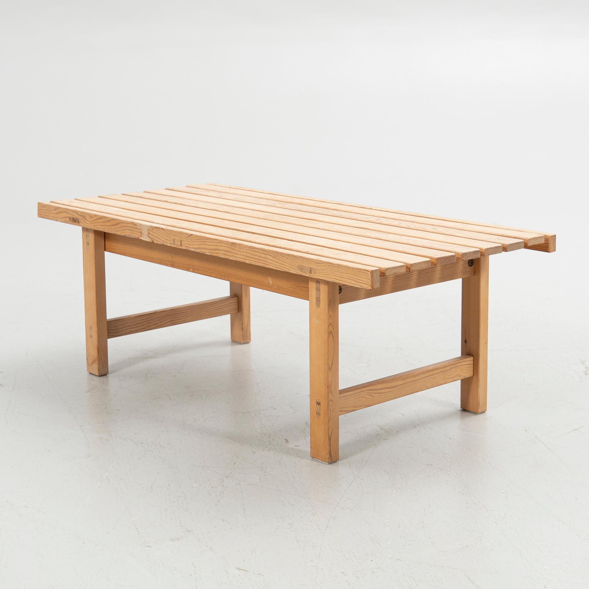 Hugo Svensson, bench, Bjärnums Möbelfabrik, second half of the 20th century.