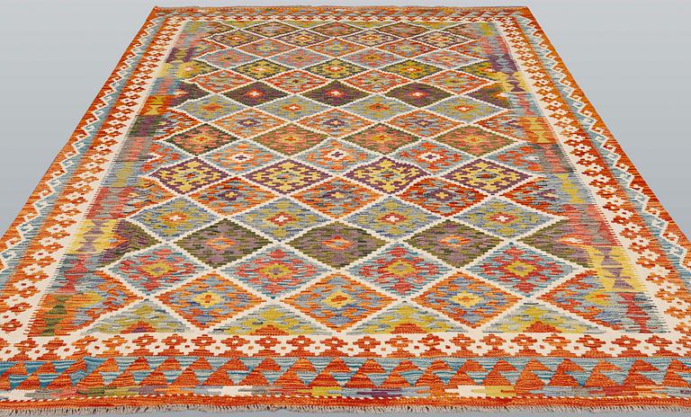 A carpet, kilim, ca 290 x 207 cm.