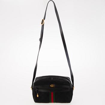 GUCCI, KLÄDÖVERDRAG SAMT VÄSKA, 1980-tal.