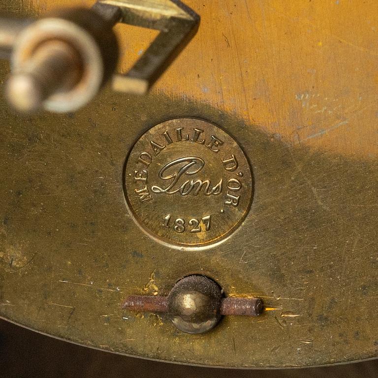 Table pendulum clock, France, mid-19th century.