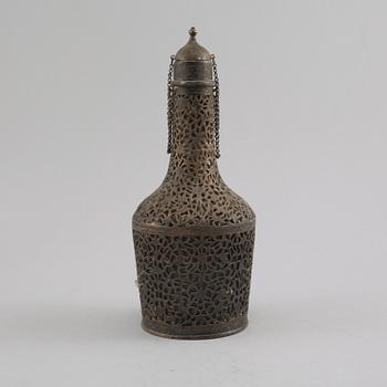 FLASKA, silver, orientalisk, 1900-tal.
