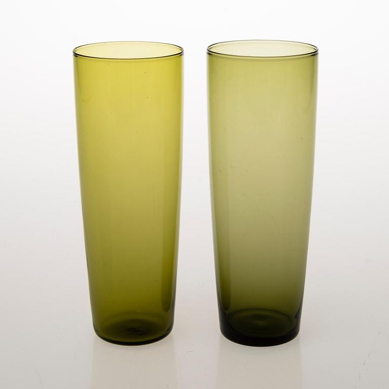 TAPIO WIRKKALA,  A 16-piece set of juice glasses, model 2204 for Iittala. In production 1956-1969.