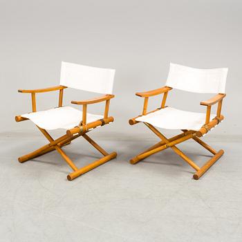 A pair of folding chairs, SUNE LINDSTRÖM, NK, 1950th.