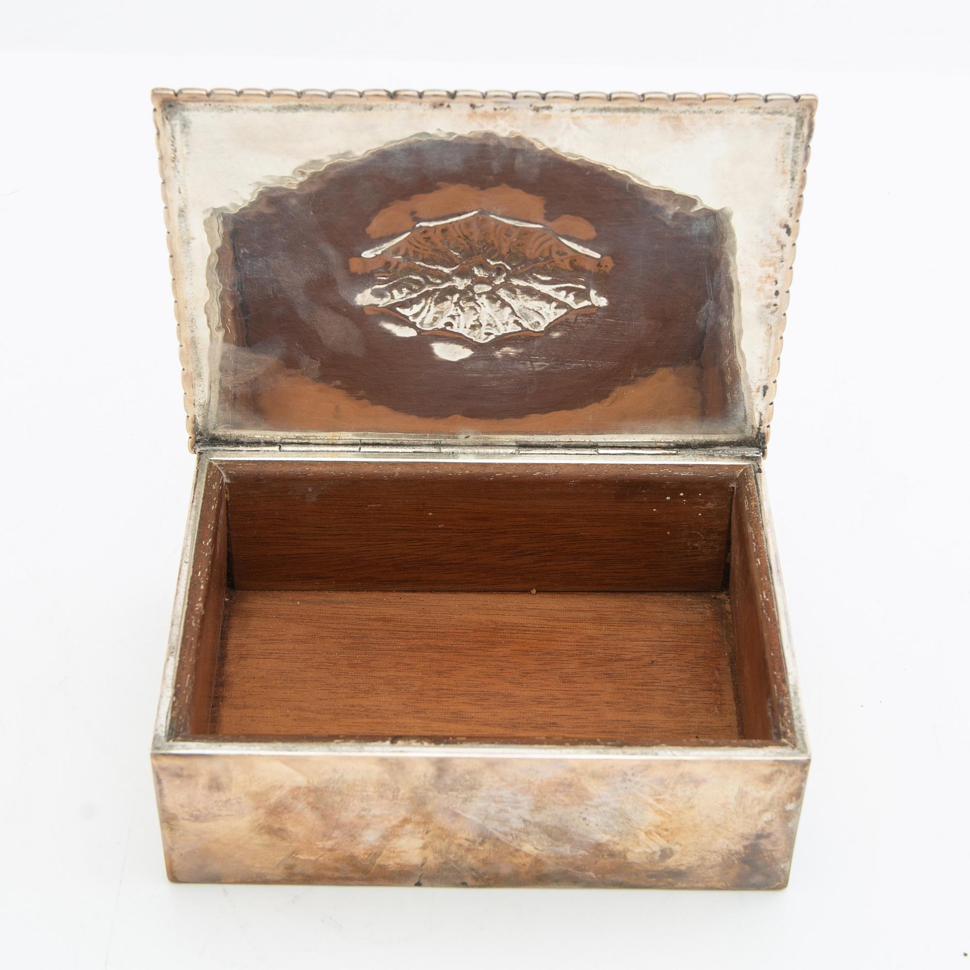 Georg Jensen, cigarrettask, silver, 1915-19.