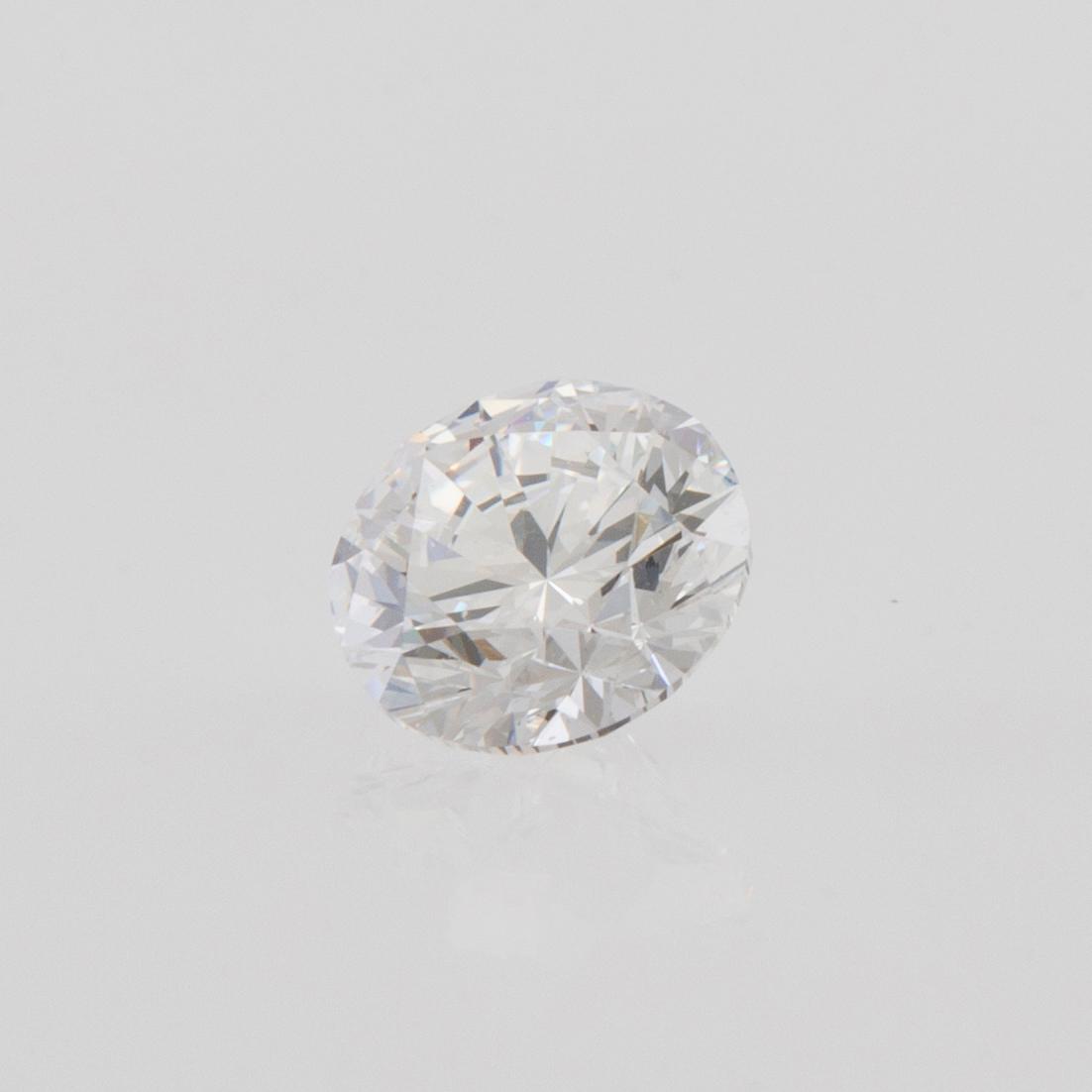 GIA certified round brilliant-cut diamond approx. 0.71 ct D/VVS2.