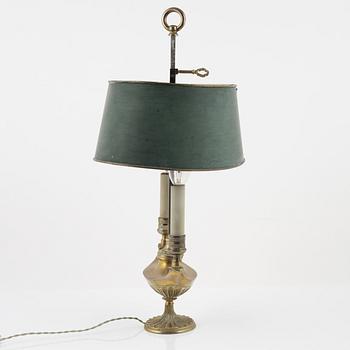 An Empire-style 'bouillotte' lamp, late 19th century.