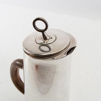 Gustaf Janson, kaffeservis, 3 delar, sterlingsilver, CG Hallberg, Stockholm, 1958.