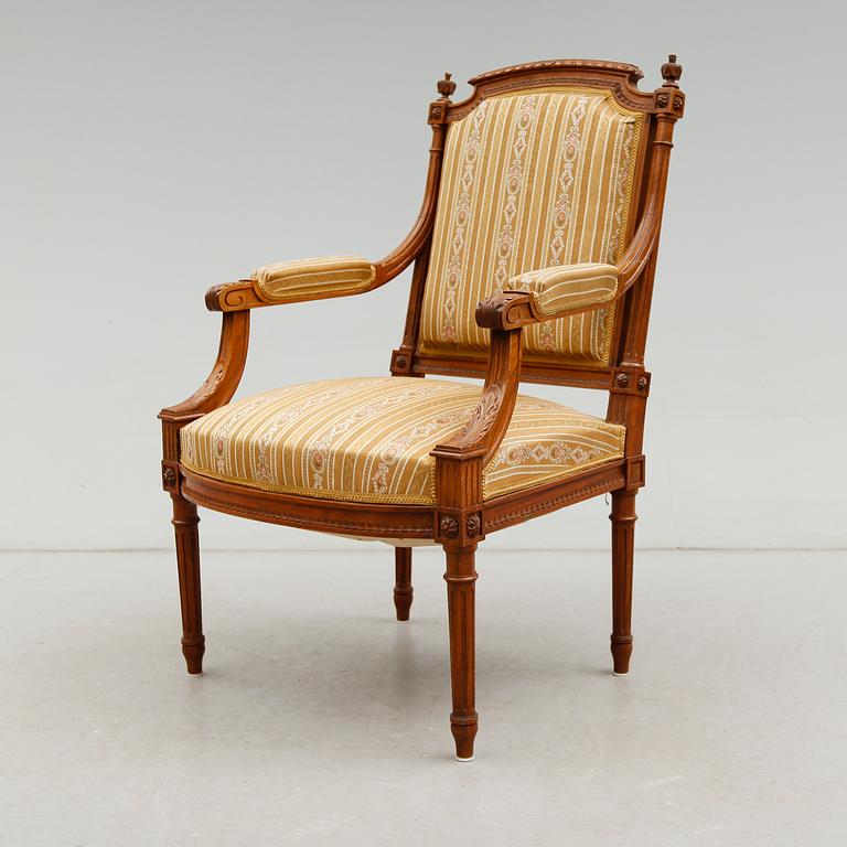 KARMSTOL, gustaviansk stil, 1800-talets andra hälft.