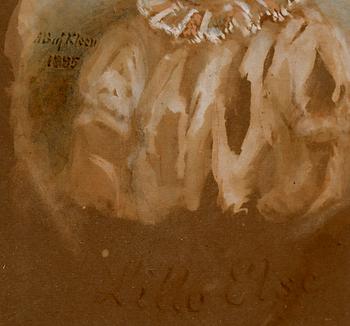 ANNA BEATA AF KLEEN, akvarell på papper, signerad och daterad 1885.