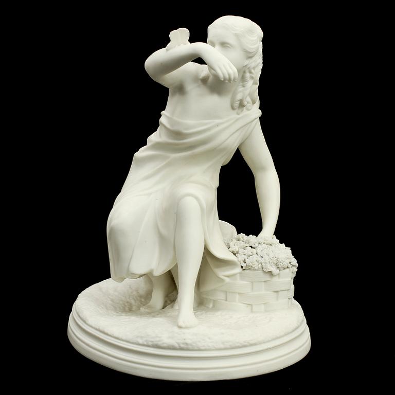 FIGURIN, parian, Gustavsberg, sekelskiftet 1800/1900.