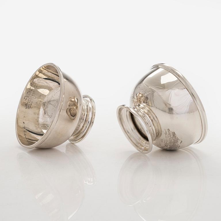 Dessertskålar, 12 st, sterlingsilver, Bryan Savage, England 1979.