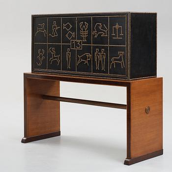 Otto Schulz, a Swedish Modern cabinet on stand by Boet, Gothenburg 1930-40's.