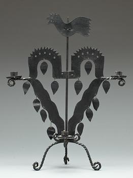 LJUSSTAKE, sk tuppstake. Smidesjärn, 1900-tal.