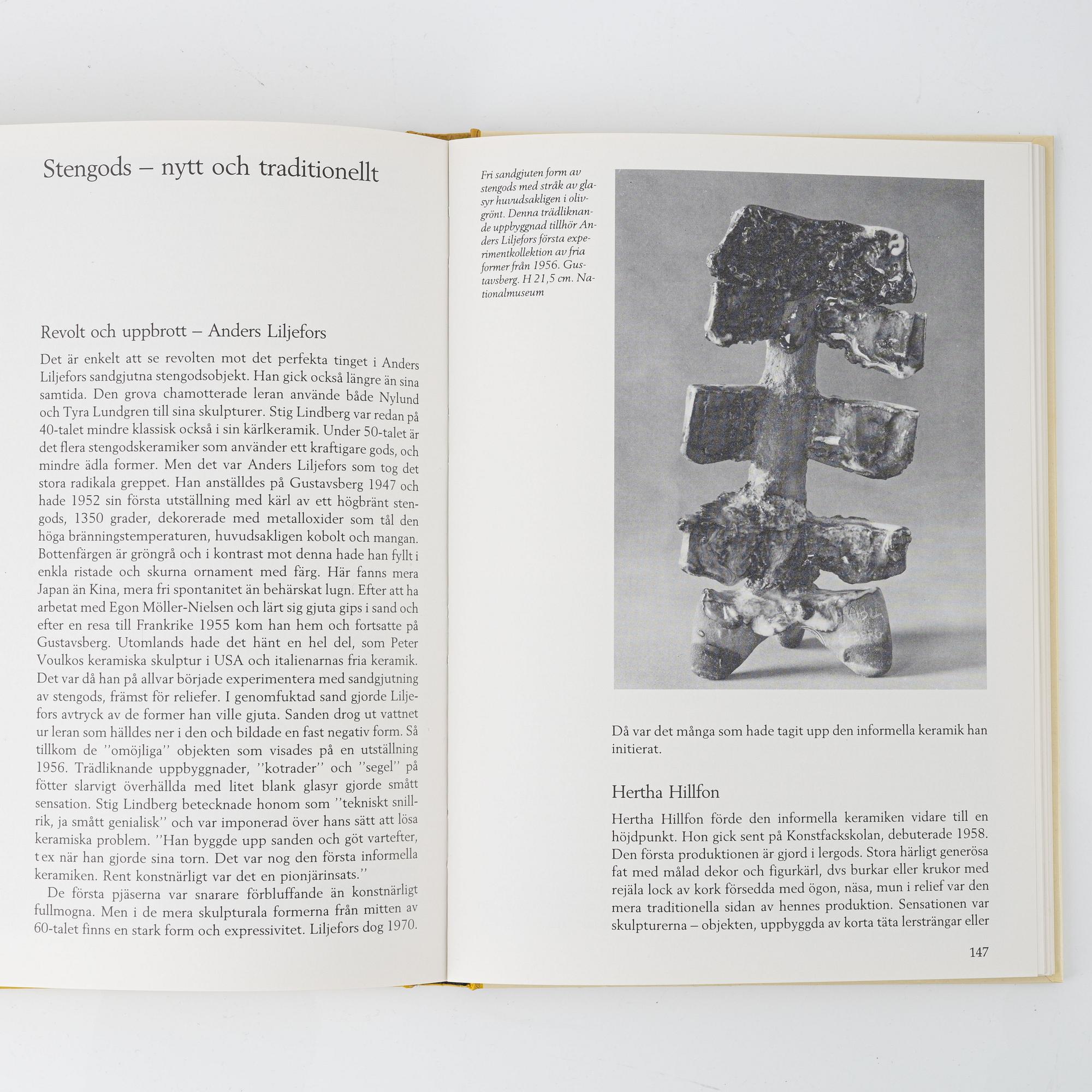 Böcker om svensk keramik. 19 st..