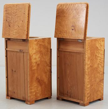 NATTDUKSBORD, ett par, 1800-talets andra hälft.