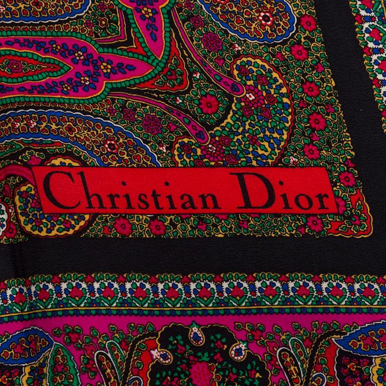 A scarf by Christian Dior.