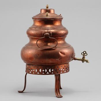 SAMOVAR, koppar, 1800-tal.