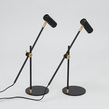Niclas Hoflin, a pair of table  21st century lamps Lektor for Rubn.