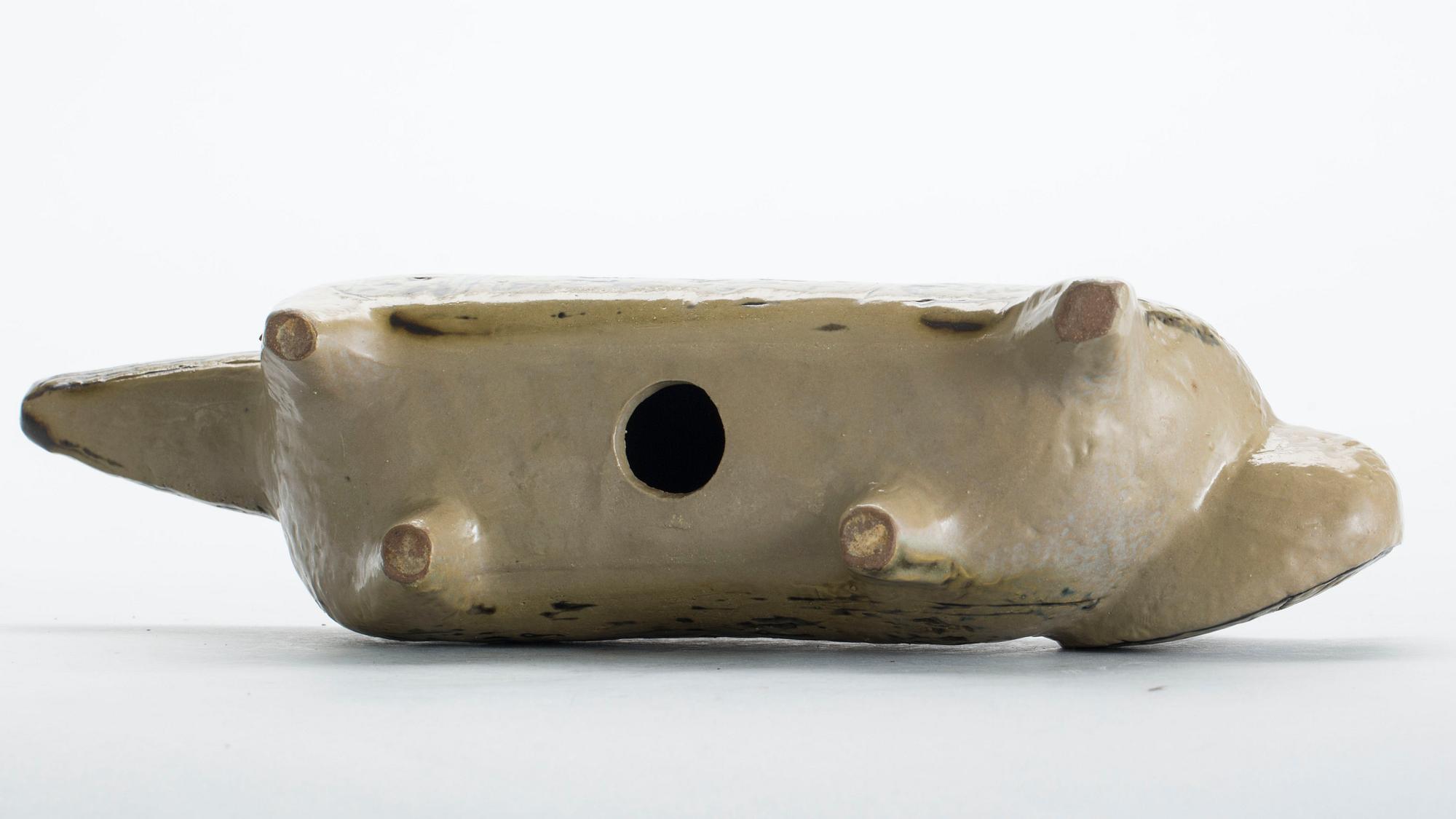 FIGURIN, stengods, "Katt", Lisa Larson, Gustavsberg. Ur serien "Stora zoo", i produktion 1958-1979.