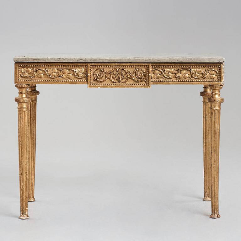 KONSOLBORD, gustavianskt stockholmsarbete, 1700-talets slut.