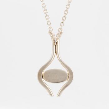 Niels Erik From, pendant with cabochon-cut turquoise.