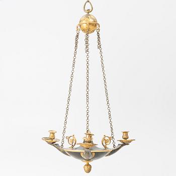 Ampel, för tre ljus, Frankrike, 1800-talets början,  Empire.