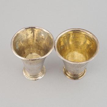 Two silver beakers, Petter Söderbom, Örebro, 1765 et al.
