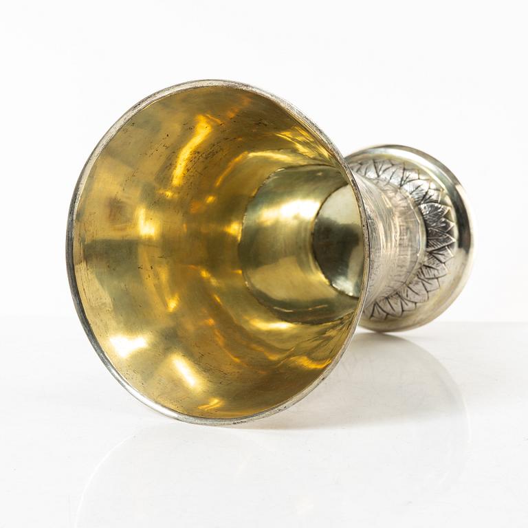 Olof Peter Almén, bägare, silver,Hedemora, 1809.