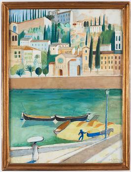 Leander Engström, "Utsikt från mitt fönster i Florens".