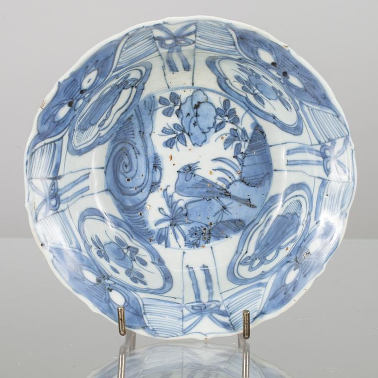 SKÅL, kraakporslin, Kina, Wanli, 1562-1620.