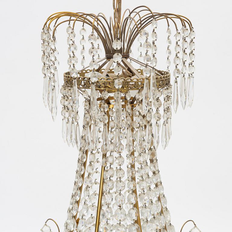 Ljuskrona, empirestil, 1900-talets mitt.