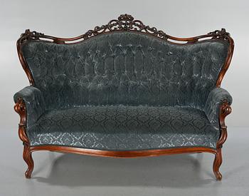 SOFFA, nyrokoko, sent 1800-tal.