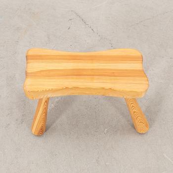 An Ingvar Hildingsson signed pine stool later part of the 20th century.