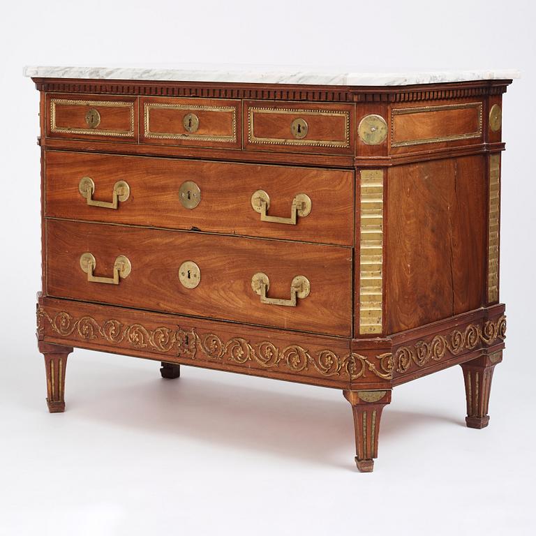 A late Gustavian commode attributed to F A Eckstein.