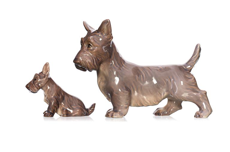 FIGURINER, 2 st, porslin, Dahl Jensen.