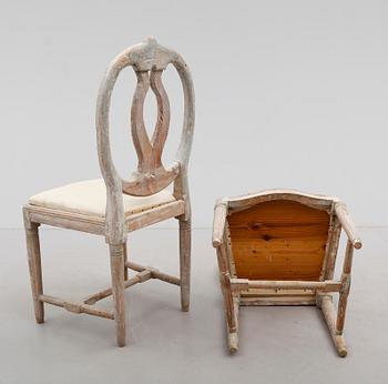 STOLAR, 1 par, gustavianska, 1700-tal.