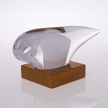 A 2013 glass sculpture signed Pauli Partanen.